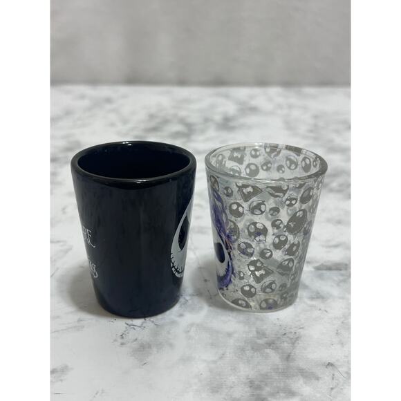 Tim Burton's The Nightmare Before Christmas Inkblots 1.5oz. Mini Shot Glasses 2 - Picture 4 of 7